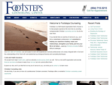 Tablet Screenshot of footstepscounseling.com